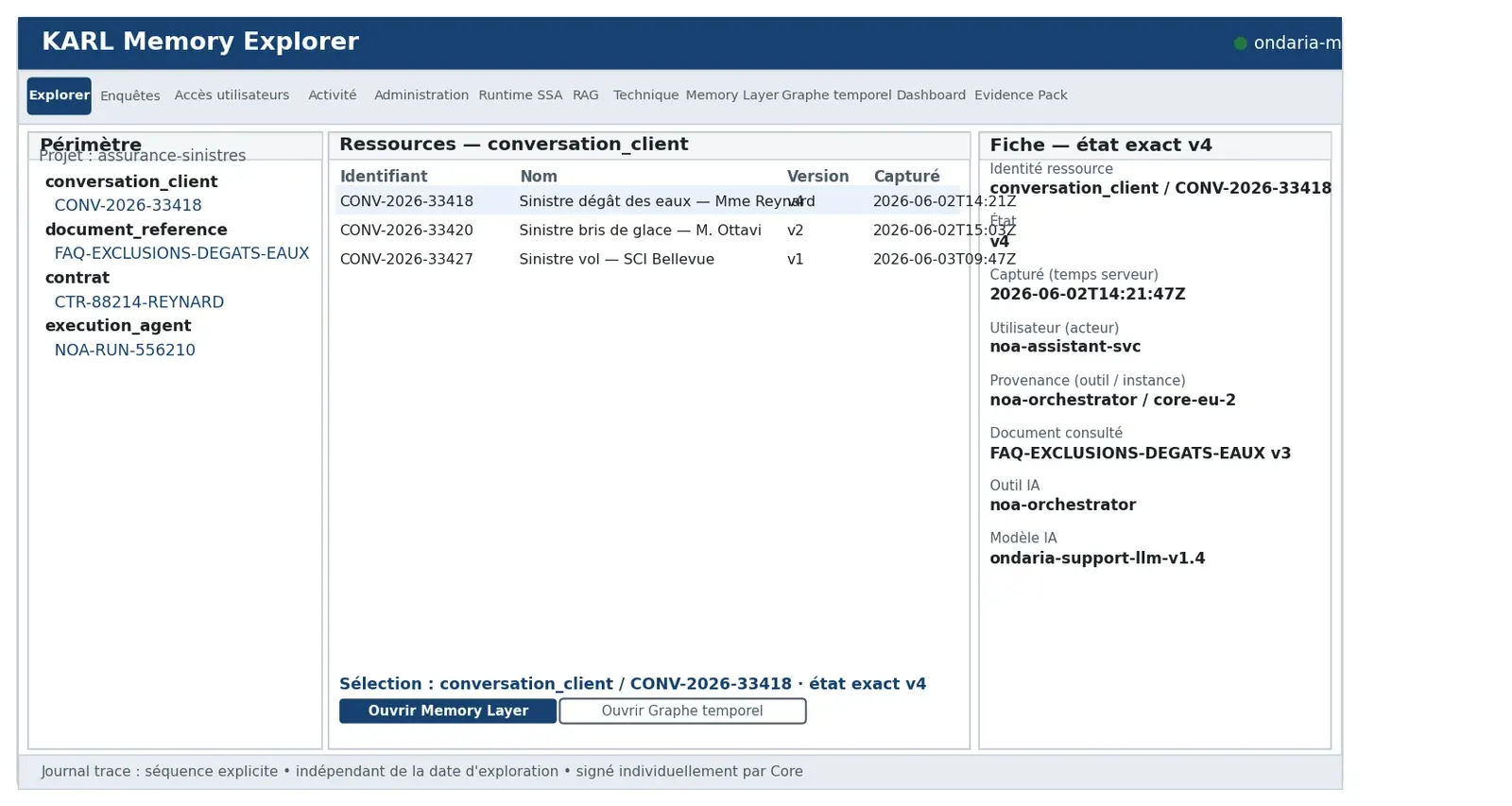 Onglet Explorer : fiche de l'état exact v4 de la conversation CONV-2026-33418